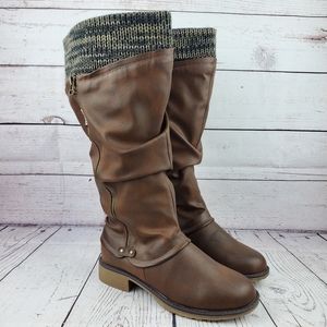 Muk Luk Bianca Riding Boots Wide Calf